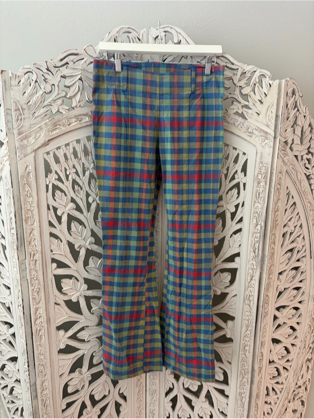Free People Kickflare Plaid Pants NWOT